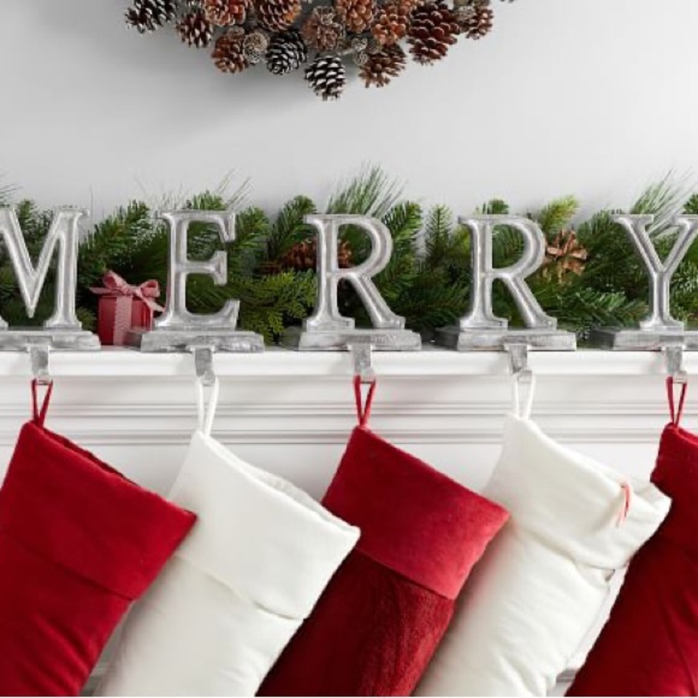 Pottery Barn Merry Stocking Holders